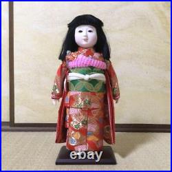 45cm (17.71) Ichimatsu Dolls Japanese Kimono Kids Doll Antiques Vintage R7321