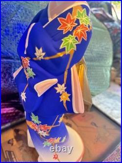 4 Different Japanese Vintage Hakata Dolls Large Kimono Dance Girl 16.9inch