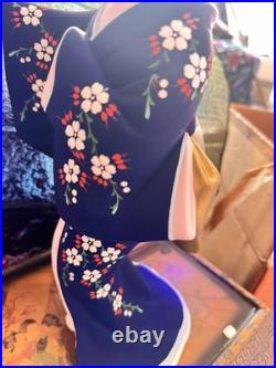 4 Different Japanese Vintage Hakata Dolls Large Kimono Dance Girl 16.9inch