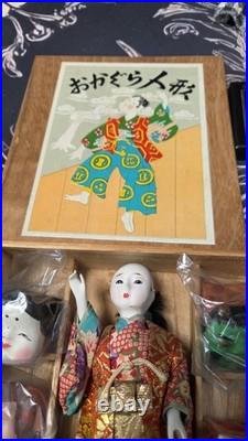 50-60's VTG Japanese Kabuki & Geisha Dolls 2 Sets. One with wigs & one with masks