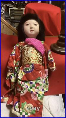 50cm (19.68) Ichimatsu Dolls Japanese Kimono Kids Doll Antiques Vintage G0625