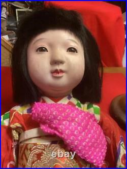 50cm (19.68) Ichimatsu Dolls Japanese Kimono Kids Doll Antiques Vintage G0625