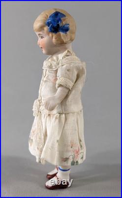 5.5 Antique Japanese All Bisque Doll Trunk Set 7 Outfits Made in Japan Vintage