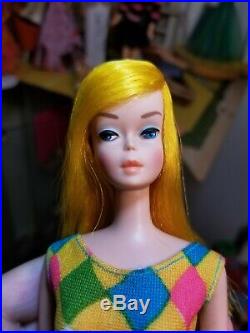 66 Stunning Golden Blond Color Magic Barbie Doll Original Swim Suit