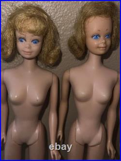 6 Vintage 1960s Mattel Midge Barbie Fashion Doll Lot- Freckles- Japan- Nude TLC