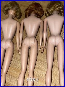 6 Vintage 1960s Mattel Midge Barbie Fashion Doll Lot- Freckles- Japan- Nude TLC