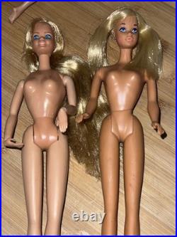 6 Vintage 1960s Mattel Midge Barbie Fashion Doll Lot- Freckles- Japan- Nude TLC