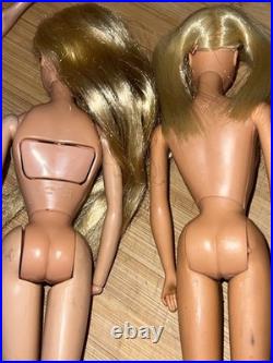6 Vintage 1960s Mattel Midge Barbie Fashion Doll Lot- Freckles- Japan- Nude TLC