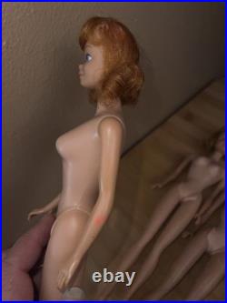 6 Vintage 1960s Mattel Midge Barbie Fashion Doll Lot- Freckles- Japan- Nude TLC