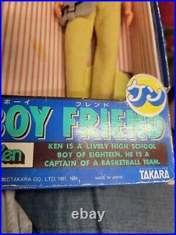#8126 NRFB Vintage Takara Japan Barbie's Boy Friend Ken Doll Foreign Mattel