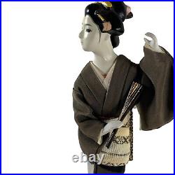 9 Japan Gofun Geisha Silk Dressed Doll Asian Vintage Exquisite Collectible