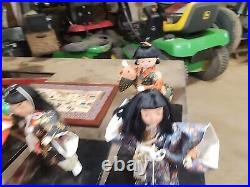 9 Vintage Yamaha Kyugetsu Japanese Geisha Dolls Lot