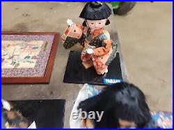 9 Vintage Yamaha Kyugetsu Japanese Geisha Dolls Lot