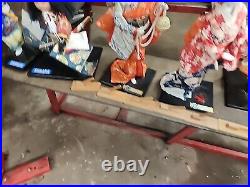 9 Vintage Yamaha Kyugetsu Japanese Geisha Dolls Lot
