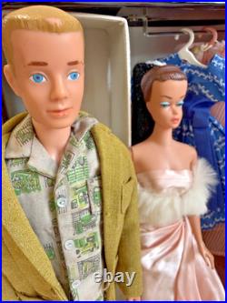 AWESOME Vintage 1960s Barbie Ken Alan Dolls Clothes Accessories Case 