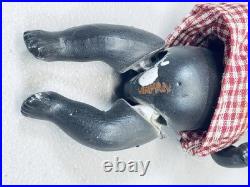 Adorable Vintage Hawaian Black Baby 4.5 in Original Box Japan Bisque hawaiian