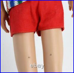 Allan Bend leg Doll 1965 Mattel Barbie Vintage bendable leg Variation stripe top