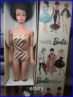 Amazing Vintage Brunette German Bubble Cut Barbie Doll MIB