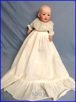 Antique 16 Japan Dome Bisque Head NIPPON Baby Doll BEAUTIFUL DRESS COMPO. BODY