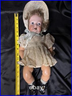 Antique 22 Japanese Bisque / Porcelain Head Baby Doll