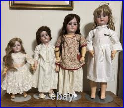 Antique German 4 Doll Lot Antique German 4 Doll Lot