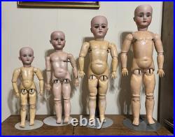 Antique German 4 Doll Lot Antique German 4 Doll Lot