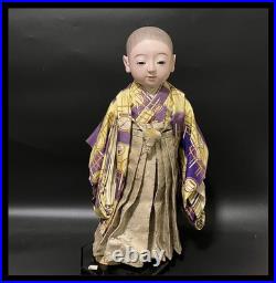 Antique Japanese Ichimatsu Ningyo Japanese standing gofun doll Kimono Antique Japanese Ichimatsu Ningyo Japanese standing gofun doll Kimono