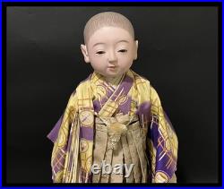 Antique Japanese Ichimatsu Ningyo Japanese standing gofun doll Kimono Antique Japanese Ichimatsu Ningyo Japanese standing gofun doll Kimono