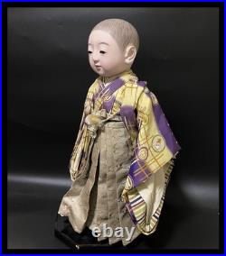 Antique Japanese Ichimatsu Ningyo Japanese standing gofun doll Kimono Antique Japanese Ichimatsu Ningyo Japanese standing gofun doll Kimono