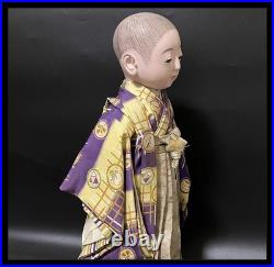 Antique Japanese Ichimatsu Ningyo Japanese standing gofun doll Kimono Antique Japanese Ichimatsu Ningyo Japanese standing gofun doll Kimono