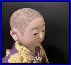 Antique Japanese Ichimatsu Ningyo Japanese standing gofun doll Kimono Antique Japanese Ichimatsu Ningyo Japanese standing gofun doll Kimono