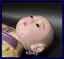 Antique Japanese Ichimatsu Ningyo Japanese standing gofun doll Kimono Antique Japanese Ichimatsu Ningyo Japanese standing gofun doll Kimono