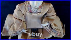 Antique Japanese Takeda Imperial Palace Emperor Doll Original Edo Period