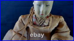 Antique Japanese Takeda Imperial Palace Emperor Doll Original Edo Period