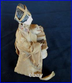 Antique Japanese Takeda Imperial Palace Emperor Doll Original Edo Period