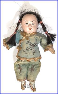 Authentic Antique Japanese Doll Itchimatsu Ningyo Girl 7 Meiji Period