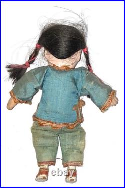 Authentic Antique Japanese Doll Itchimatsu Ningyo Girl 7 Meiji Period
