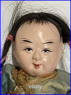 Authentic Antique Japanese Doll Itchimatsu Ningyo Girl 7 Meiji Period