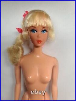 BEAUTIFUL PLATINUM BLONDE Vintage Talking Barbie Side Ponytail