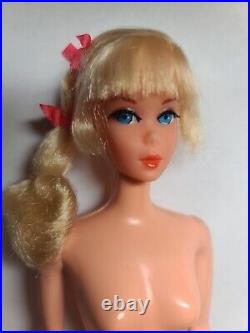 BEAUTIFUL PLATINUM BLONDE Vintage Talking Barbie Side Ponytail