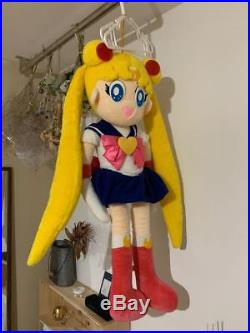 Bandai Sailor Moon Vintage Big Size Stuffed Toy Japan Anime Plush Doll 80cm F/S