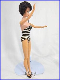 Barbie 1958 Rare Vintage Original Brunette pat pending, shoes, Custom Dress