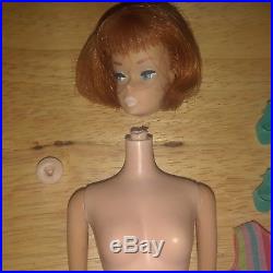 Barbie Doll American Girl 1958 Redhead Blonde Japan Swimsuit Shoes Lot 2 VTG