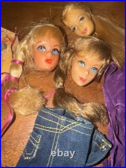Barbie Doll Lot Vintage 1960 1970's Mix TLC VGood Cond Clothes