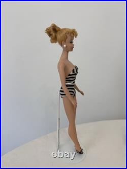 Barbie Doll Vintage Ponytail 4 Blond 1960-s Japan Solid Body Original