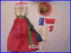 Barbie FRATERNITY DANCE #1638 1965 Vintage Fashion Gloves Pink OT Japan Purse