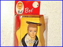Barbie MIB Vintage 1960s 8.5 BOB CLONE DOLL Flocked Hair Ken Made in Japan
