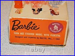 Barbie VINTAGE Blonde #4 PONYTAIL BARBIE Doll withNeck Liner & BOX