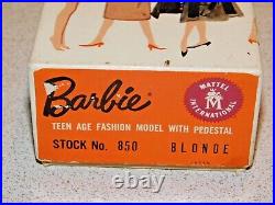 Barbie VINTAGE Blonde #4 PONYTAIL BARBIE Doll withNeck Liner & BOX