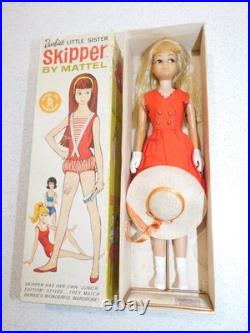 Barbie VINTAGE Blonde Japanese Exclusive DRESSED BOX Red Sensation SKIPPER Doll